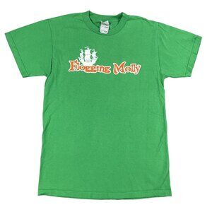 Flogging Molly Green Irish St Patricks T-Shirt Sz Medium